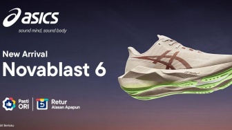 Asics Novablast 6 Diskon di Blibli, Sepatu Lari Empuk Mulai Rp2,299 Juta