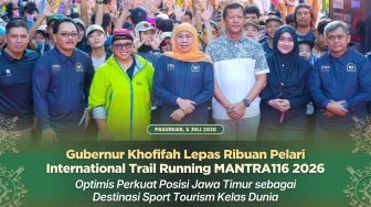 Khofifah Lepas 4.015 Pelari MANTRA116 2026, Perkuat Posisi Jatim sebagai Destinasi Sport Tourism