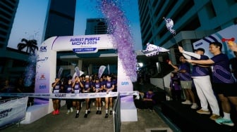 Ungukan Car Free Day, Avrist Purple Move 2026 'Pecah' di Sudirman