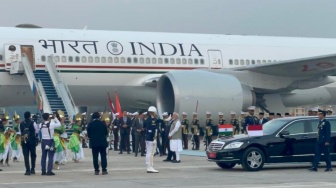 Disambut Jet Tempur dan Jabat Erat Prabowo, PM India Terpukau Tari Betawi