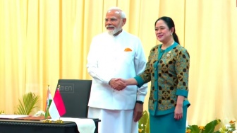 Narendra Modi Tiba di Gedung Parlemen, Siap Berpidato di Hadapan Anggota DPR