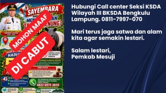 Batal Cuan 50 Juta! Sayembara Tangkap Tapir di Mesuji Resmi Dicabut, Ini Alasannya