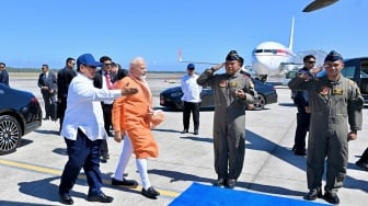 Perjalanan Menuju Candi Prambanan, Prabowo dan PM Narendra Modi Satu Helikopter