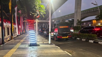 Sempat Dijaga Ketat Brimob, Situasi Mabes Polri Kamis Malam Kini Terpantau Normal