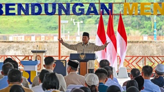 Prabowo Resmikan Bendungan Meninting, Proyek Rp1,4 Triliun untuk Pangan dan Air Baku