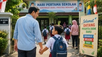Jangan Lewatkan Hari Pertama, Pemprov Jateng Minta Ayah Antar Langsung Anak ke Sekolah
