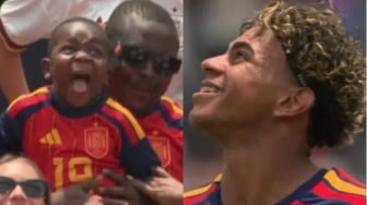 Momen Gemas! Adik Lamine Yamal Jadi Sorotan usai Spanyol Kalahkan Belgia