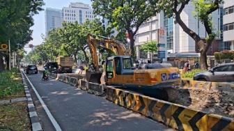 Aspal Jalan Kebon Sirih Terus Rusak, DKI Akhirnya Ganti dengan Beton