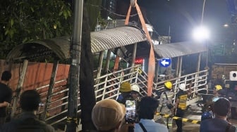 JPO Tendean Selesai Dievakuasi, Akses ke Blok M dan Kemang Kembali Dibuka