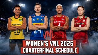 Jadwal Perempat Final VNL Putri 2026, 22-23 Juli: Brasil Hadapi Jepang