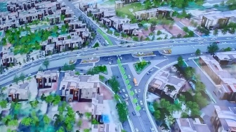 Penampakan Desain Flyover Simpang Panam, Sarat Ornamen Khas Melayu