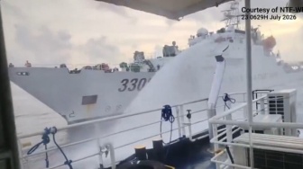 Laut China Selatan Memanas! Pasukan Xi Jinping Tembakan Meriam ke Kapal Filipina
