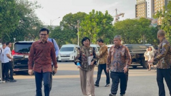 Pjs Gubernur BI Destry Damayanti Sambangi Istana, Hadiri Rapat Koordinasi Bahas Situasi Terkini