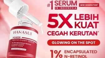 Cara Pakai Serum Retinol Hanasui Biar Kulit Glowing dan Awet Muda, Cuma Rp40 Ribuan!