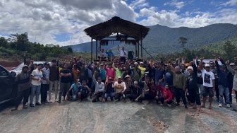 Ratusan Petani Luwu Timur Turun Gunung Tolak Penggusuran Kawasan Industri
