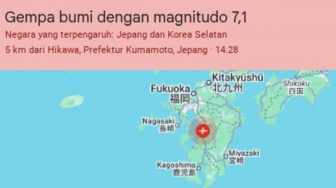 Jepang Gempa Bumi Besar 7,1 Magnitudo, Ada Peringatan Tsunami