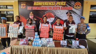 Gudang Obat Keras Ilegal Dibongkar, 1 Juta Butir Disita Polresta Bandung