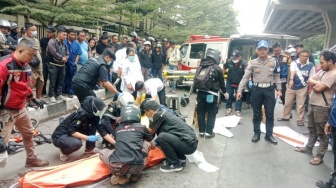 Truk LPG Hantam 11 Kendaraan di Kota Bandung, Pesepeda Wanita Meninggal Dunia