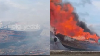 5 Fakta Kapal Jukung Terbakar di Sungai Musi, Penyebab Kebakaran Masih Diselidiki