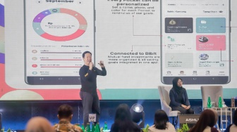 Suasana jalannya gelaran Jatim Media Summit 2026 di Whiz Hotel, Surabaya, Kamis (30/7/2026). [Suara.com/Alfian Winanto]
