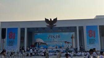 Dijaga Ketat 7 Ribu Personel, Ribuan Jemaah Mulai Padati Monas Jelang Zikir Bersama Prabowo