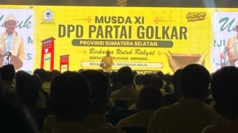 Musda Golkar Sumsel Dibuka Ketum Bahlil, Perebutan Kursi Ketua Mengarah ke Andie DInialdie?