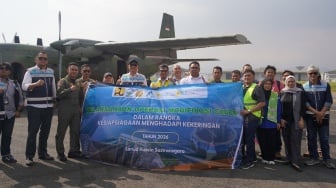Hadapi Kemarau Ekstrem, Operasi Modifikasi Cuaca Maksimalkan Cadangan Air Bendungan Kaskade Citarum