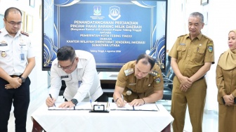 Imigrasi Sumut-Pemko Tebing Tinggi Teken Perjanjian Pinjam Pakai Gedung Unit Layanan Paspor