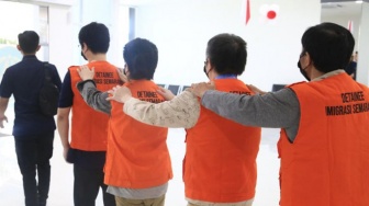 Empat Buronan Pemerintah China Dideportasi dari Semarang, Diduga Terlibat Love Scamming