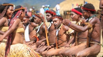 Meriahnya Festival Budaya Lembah Baliem ke-34 di Papua Pegunungan