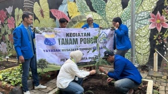 Dukung Green Movement, PMII dan Nusa Jaya Perluas Ruang Hijau di Tengah Kota Jakarta