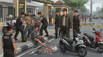 Modus Incar Nasabah Bank, Komplotan Begal Sadis Dibekuk, Dua Pelaku Ditembak!
