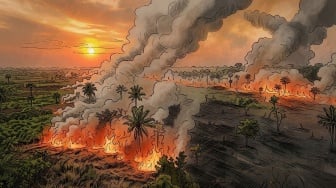 Indonesia Dikelilingi Api: 107 Ribu Hektare Terbakar, Mengapa Karhutla Sulit Dipadamkan?