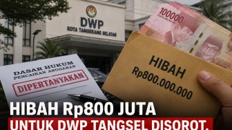 Hibah Rp800 Juta untuk DWP Tangsel Disorot, Dasar Hukum Pencairan Anggaran Dipertanyakan