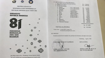 Warga Diminta Urunan, Proposal HUT RI Rp76,2 Juta di Kecamatan IT I Palembang Viral