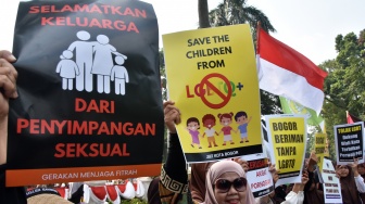 Demo Tolak LGBTQ di Bogor