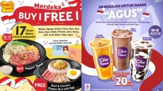 25 Promo Makanan dan Minuman 17 Agustus, Ada Paket Menarik Rp17 Ribuan