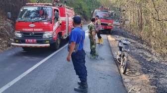 Gunung Geger Membara! 12 Hektare Hutan Jati Hangus Dilalap Si Jago Merah dalam Sekejap