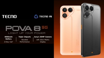 Tecno Pova 8 5G Resmi di Indonesia, Bawa Baterai 8.000 mAh dan Kamera Sony