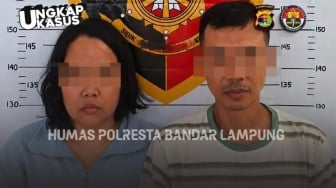 Buron Usai Aksinya Viral, Pasutri Pencuri Laptop Mahasiswi Unila Diringkus di Kontrakan
