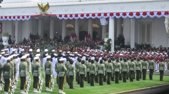 Suasana Upacara Peringatan Detik-Detik Proklamasi Kemerdekaan Ke-81 Republik Indonesia di Istana Merdeka, Jakarta, Senin (17/8/2026). [ANTARA FOTO/Bayu Pratama S/app/wsj]