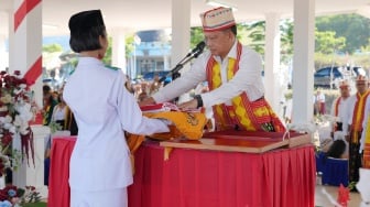 Mendagri Tito Pimpin Upacara HUT Ke-81 Kemerdekaan RI di Manggarai Timur