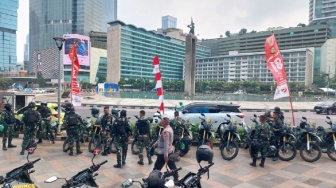 Jelang Demo Mahasiswa, Bundaran HI Dijaga Ketat: Kendaraan Taktis Siaga, Lalin Masih Normal