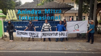 Tuntut Pelunasan Hak Pekerja Trans Jogja, KSBSI Desak Dishub DIY dan PT AMI Buka Ruang Mediasi