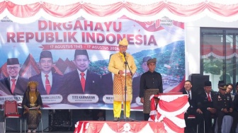 Upacara Kemerdekaan di Tapal Batas, Serasan Jadi Pintu Ekonomi Indonesia