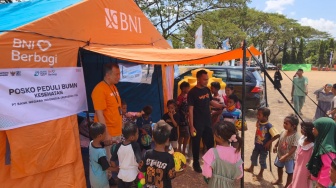 BNI Hadirkan Layanan Kesehatan dan Trauma Healing Bagi Masyarakat Terdampak Bencana NTT