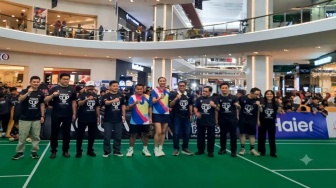 Semarak Turnamen Bulu Tangkis di Mall Solo, 219 Peserta Ikut Bertanding