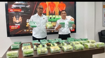 Paman dan Keponakan Kompak Bawa 35 Kg Sabu di Tanjung Balai