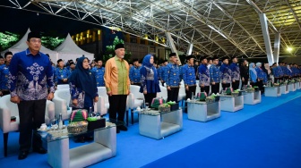 Fatmawati Dampingi Andi Sudirman pada Pembukaan MTQ VIII KORPRI Nasional di Makassar