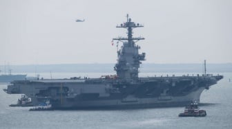Tentara AL Tembak Mati Teman Sendiri di Kapal Induk USS John F. Kennedy
